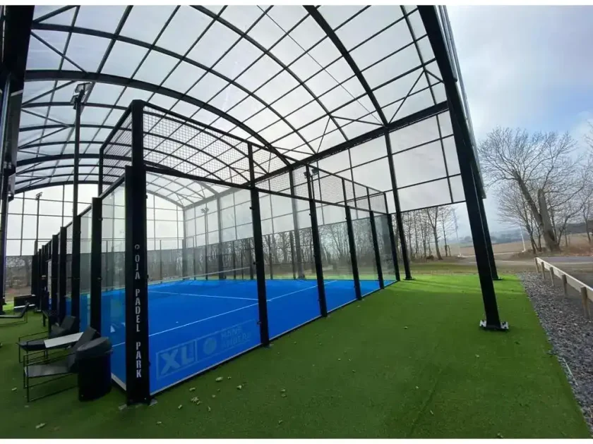 Covered padel courts